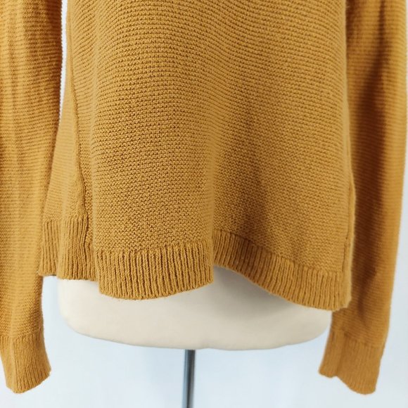 Madewell Riverside Mustard Textured Crewneck Sweater - Picture 5 of 15
